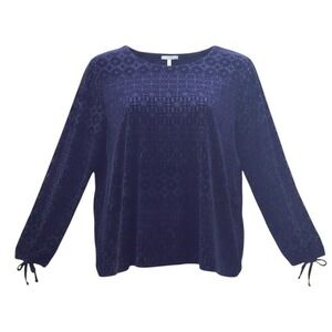 Talbots Velvet Burnout Top XLP‎